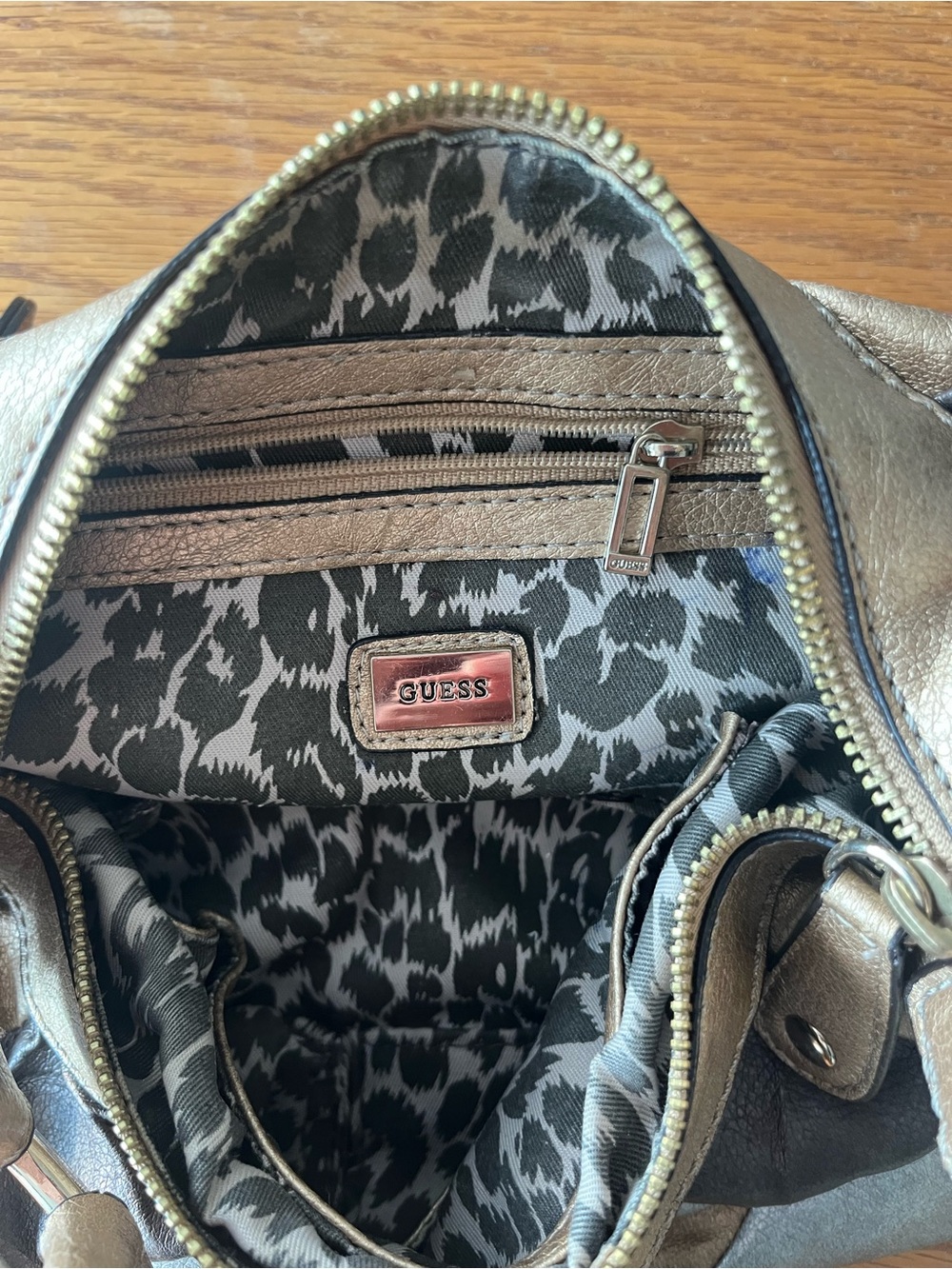 Guess Hobo Metallic Shoulder Bag - Picture 6 of 11